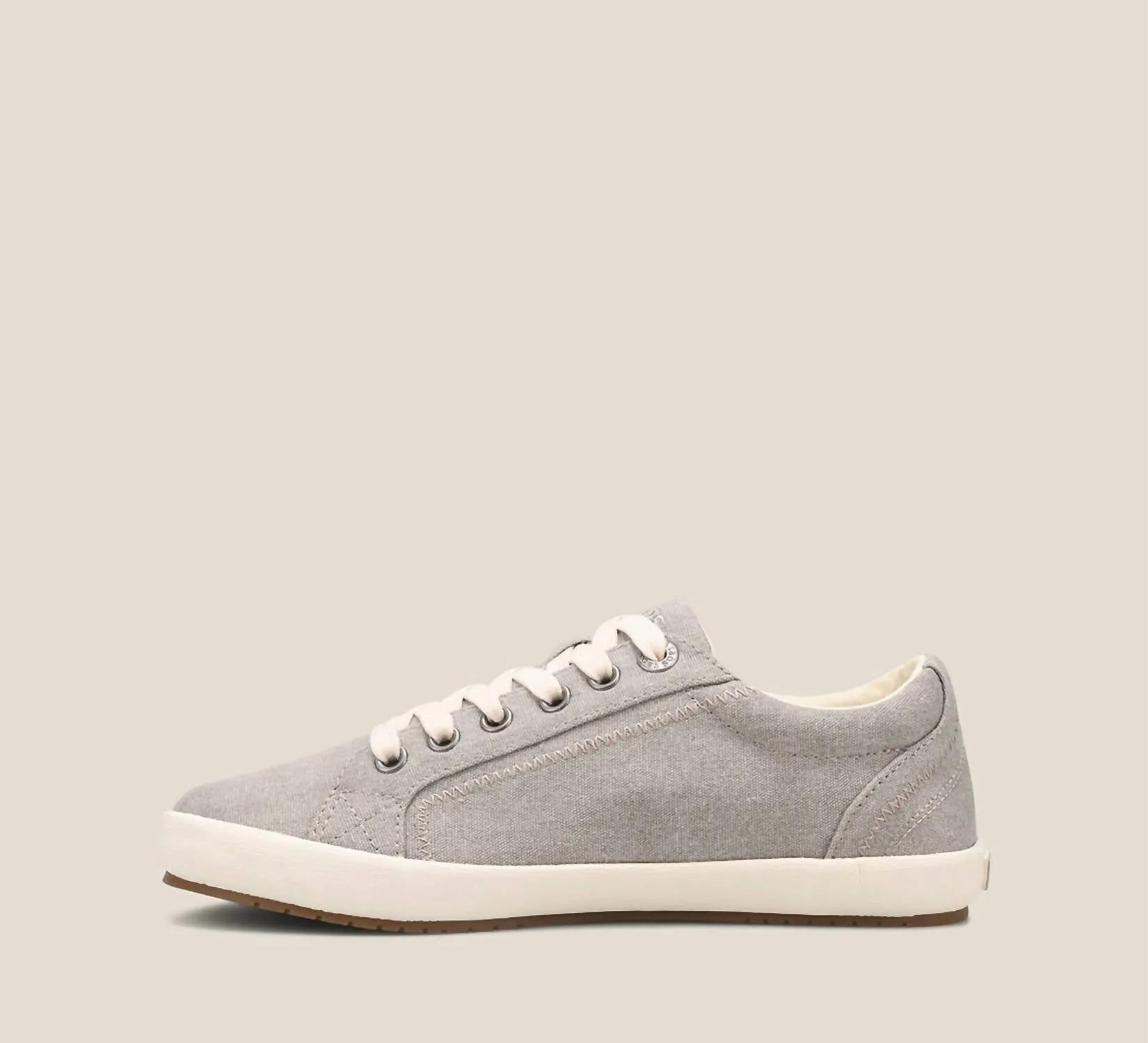 Women's Star Sneakers Wide Width In Grey Wash Canvas