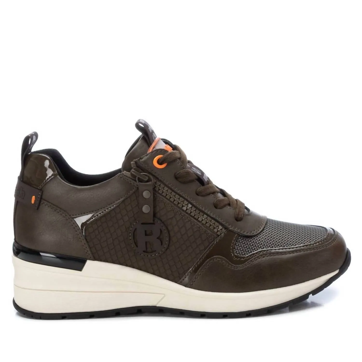 Women's Wedge Sneakers In Khaki