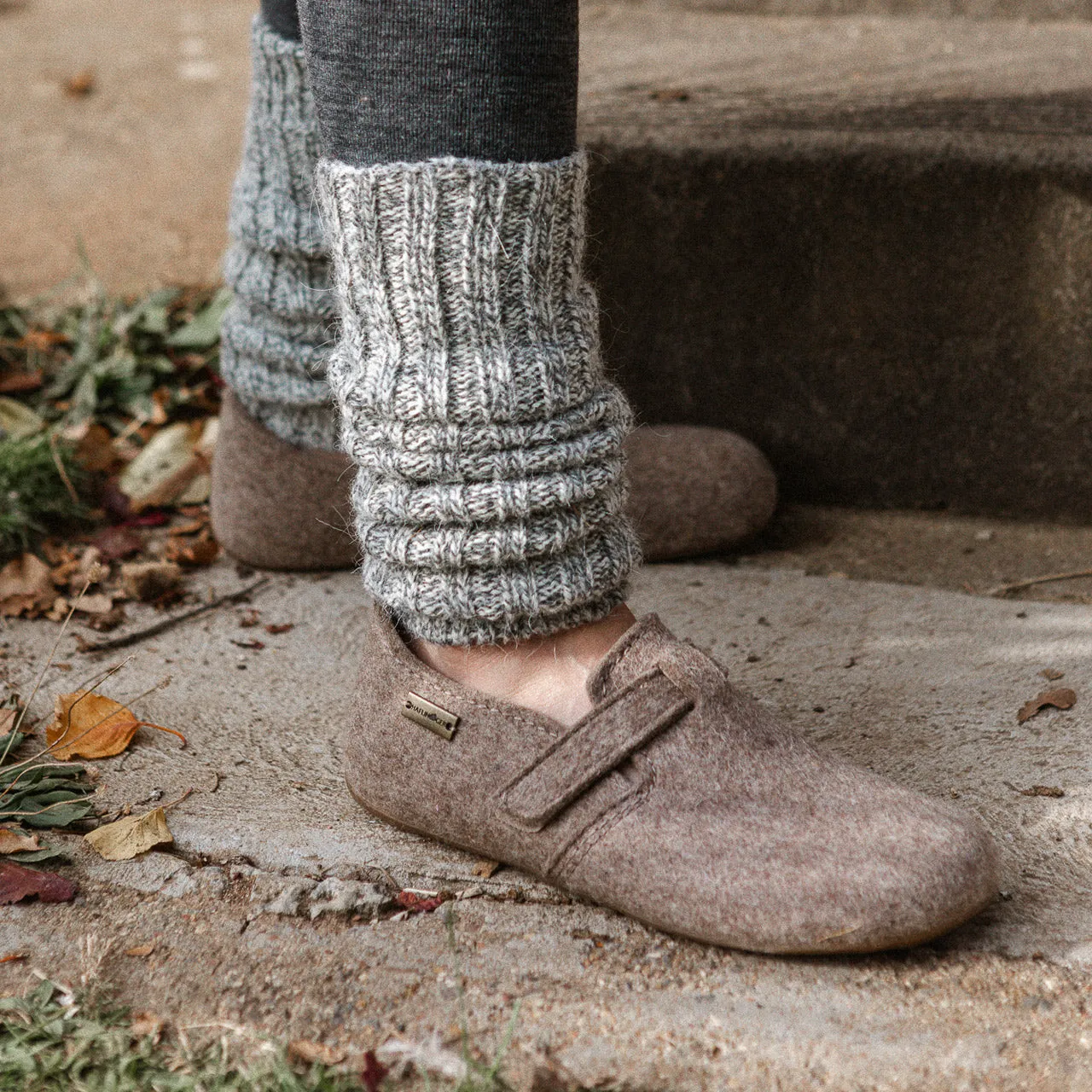 Wool Felt House Shoes - Everest Focus - Anthracite (Adults 36-42) *Pre-order