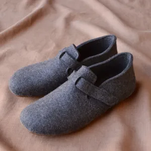 Wool Felt House Shoes - Everest Focus - Anthracite (Adults 36-42) *Pre-order