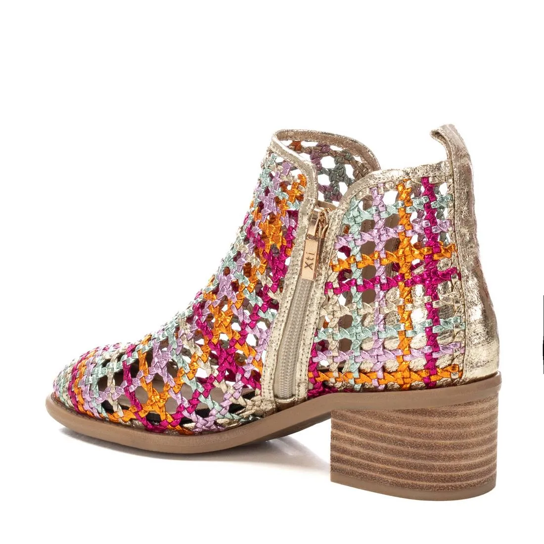 Xti Women's Braided Booties with Side Zipper