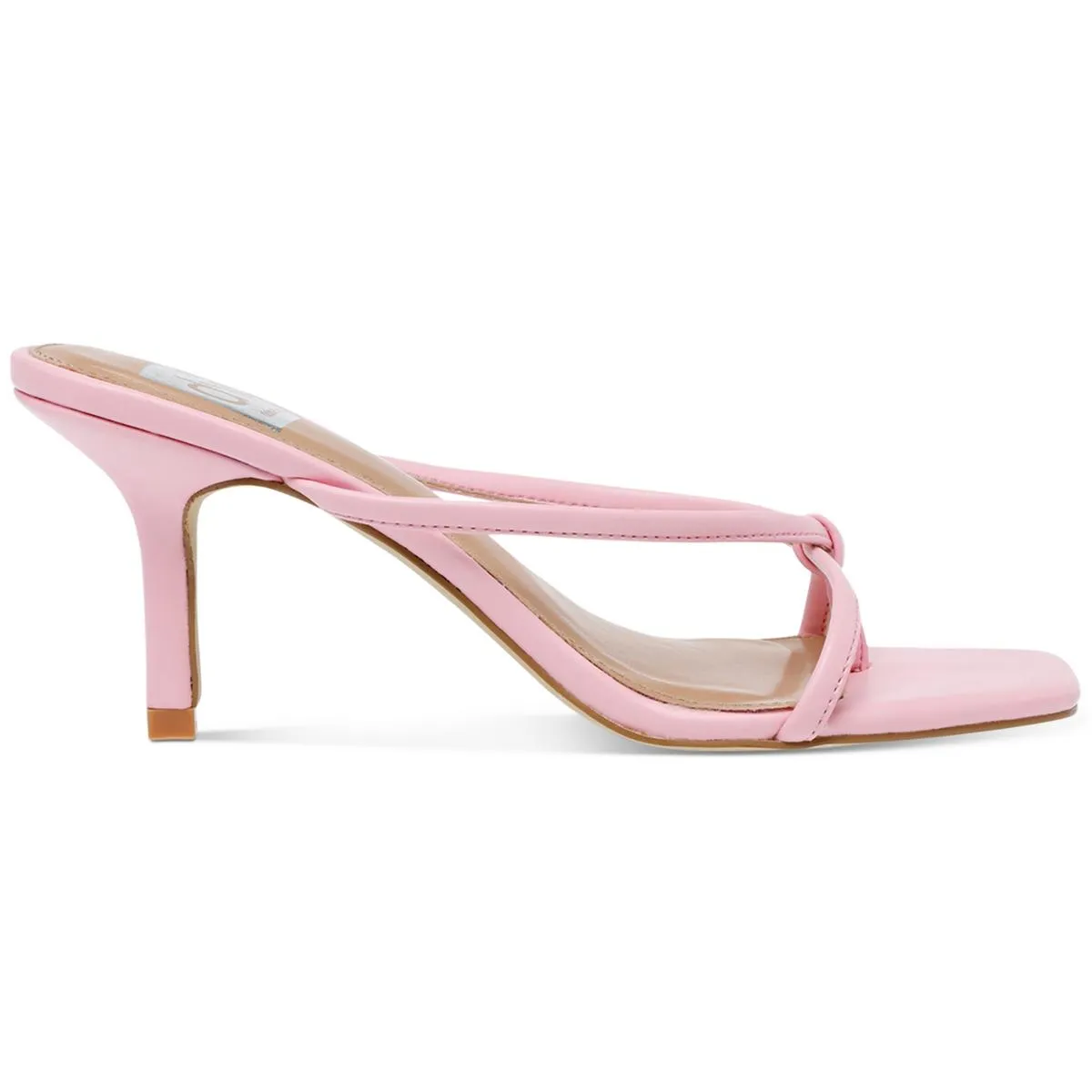 Zanna Womens Faux Leather Slip On Slide Sandals